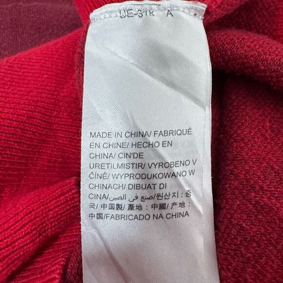 Calvin Klein Red Men’s Knit Sweater Splatter Style Size Large Cotton Blend - Picture 11 of 15